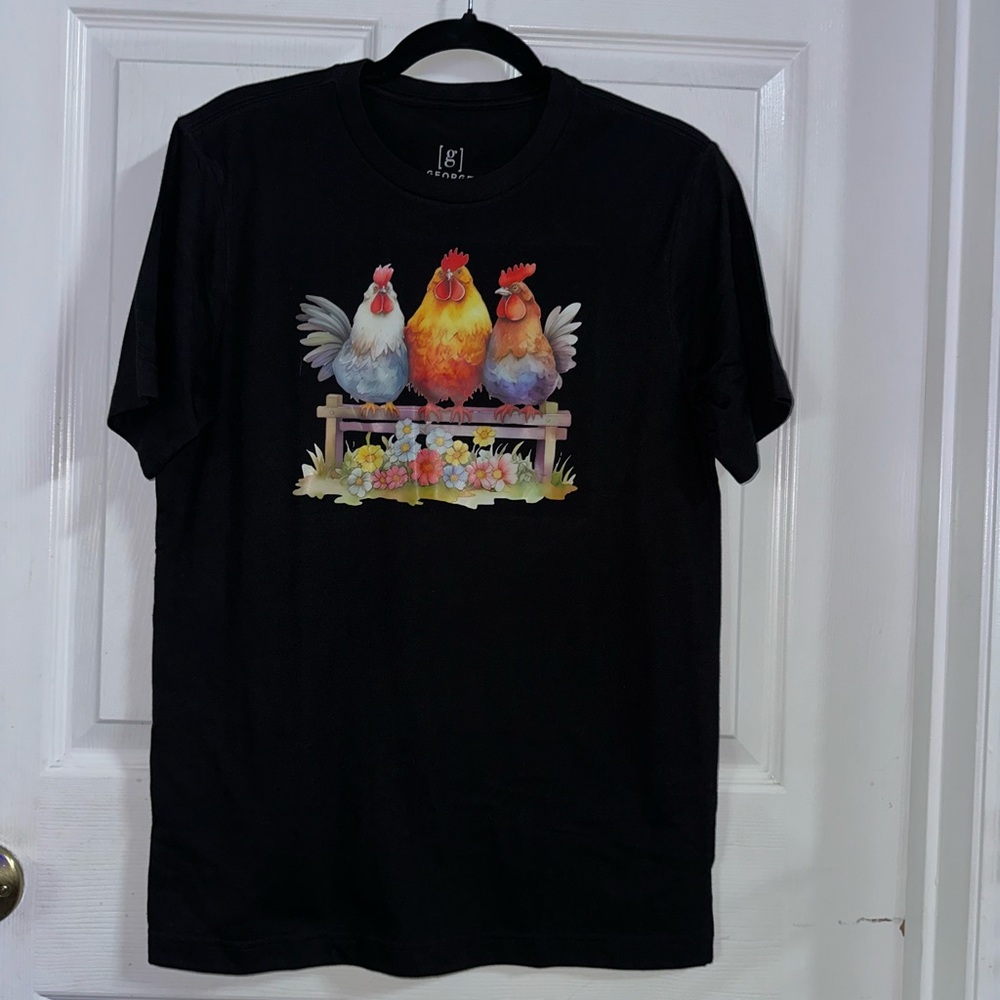 NWOT Handcrafted Chickens Shirt